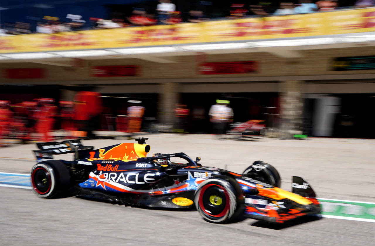 Max Verstappen en el Gran Premio de Estados Unidos. Foto: REUTERS.
