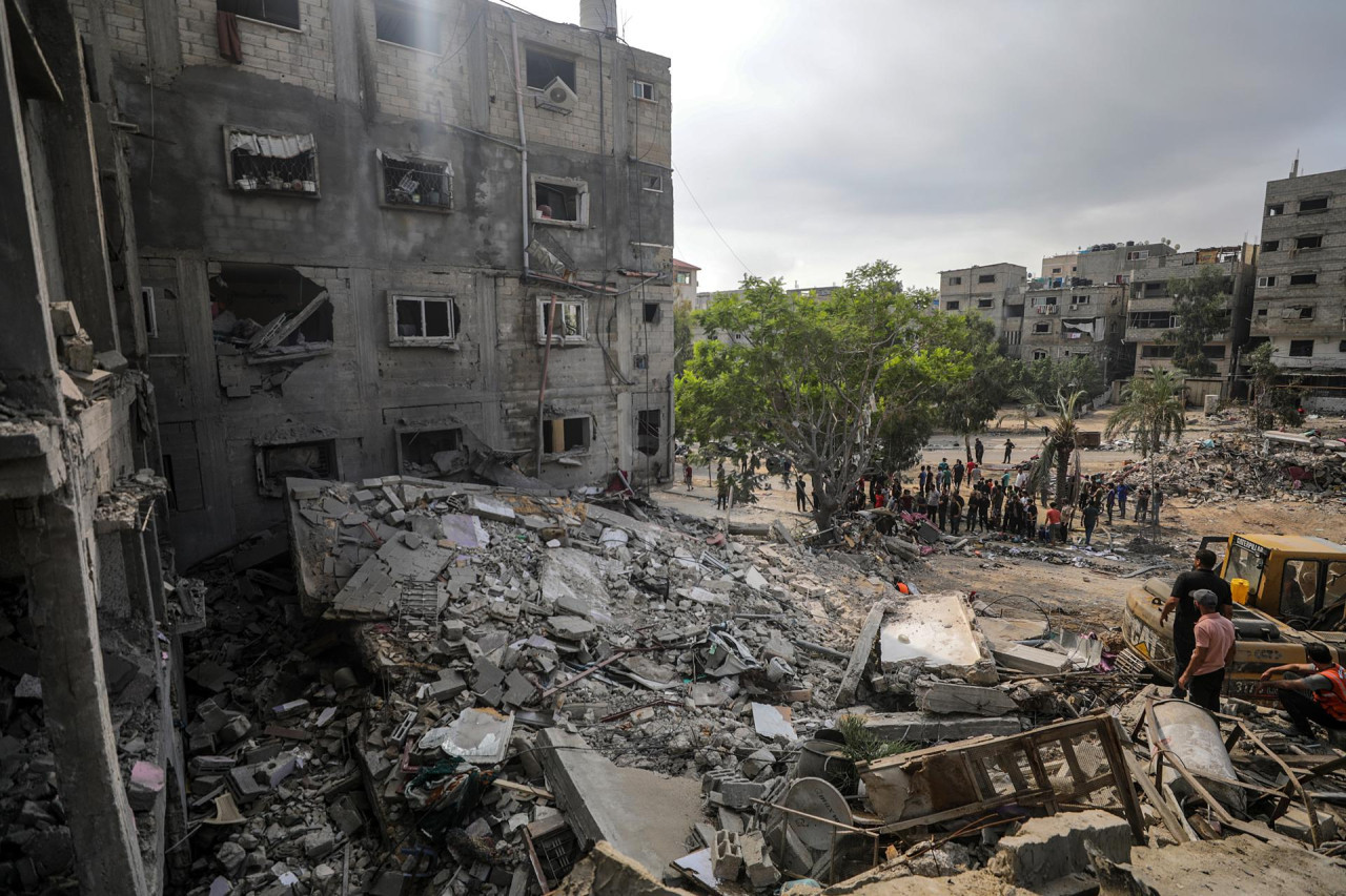 Ataques a Gaza. Foto: EFE.