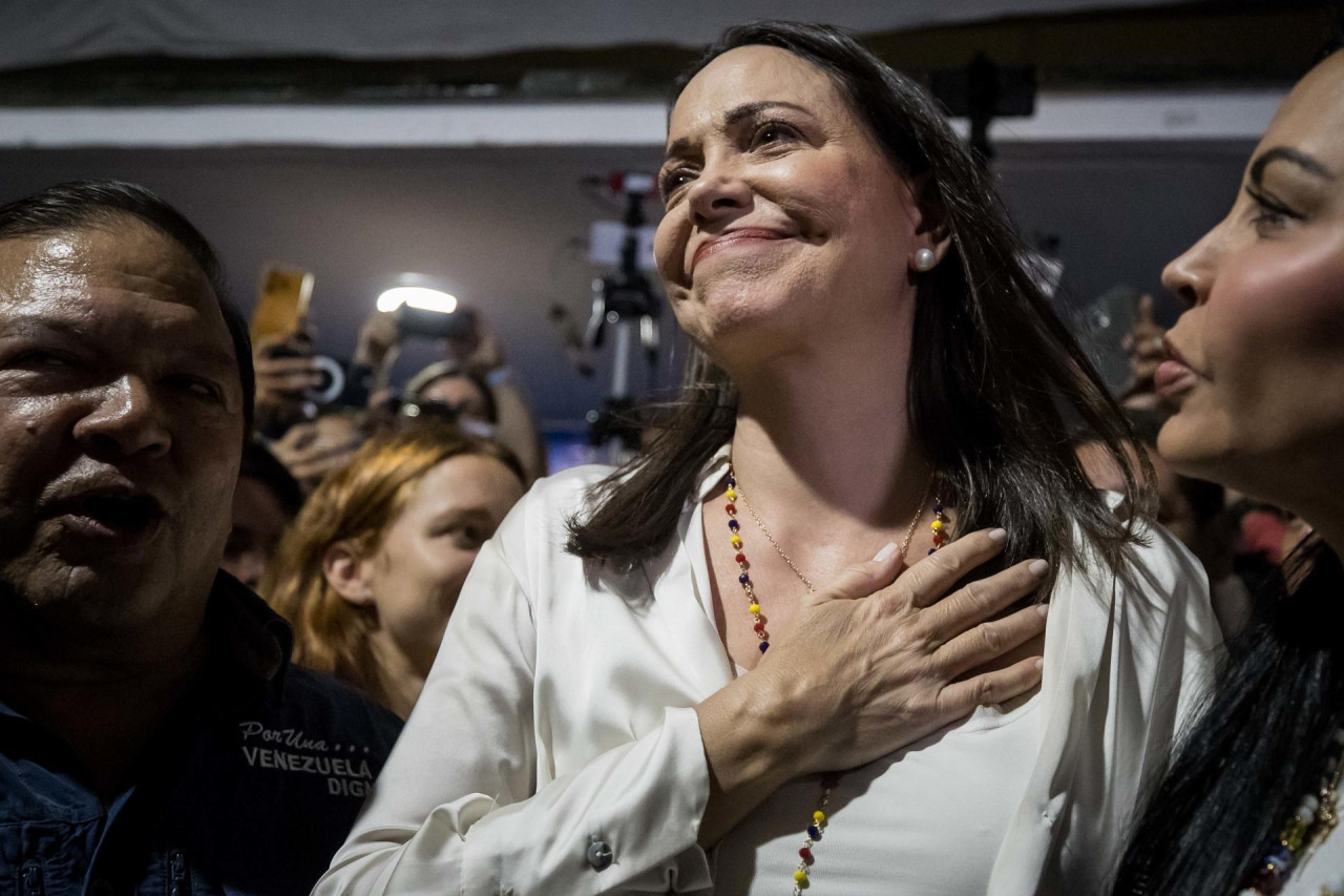 María Corina Machado. Foto: EFE. c