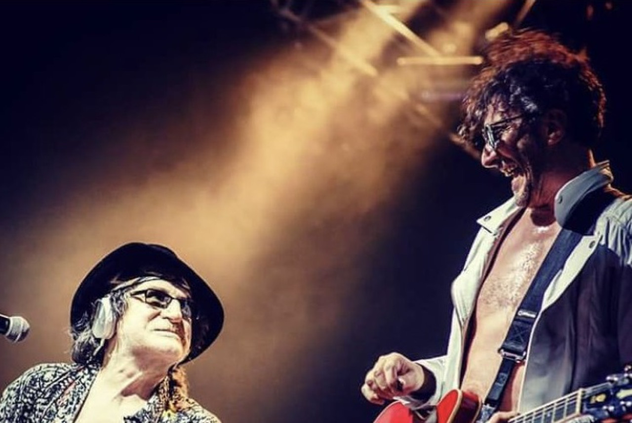 Charly García y Fito Páez. Foto: X @FitoPaezMusica.