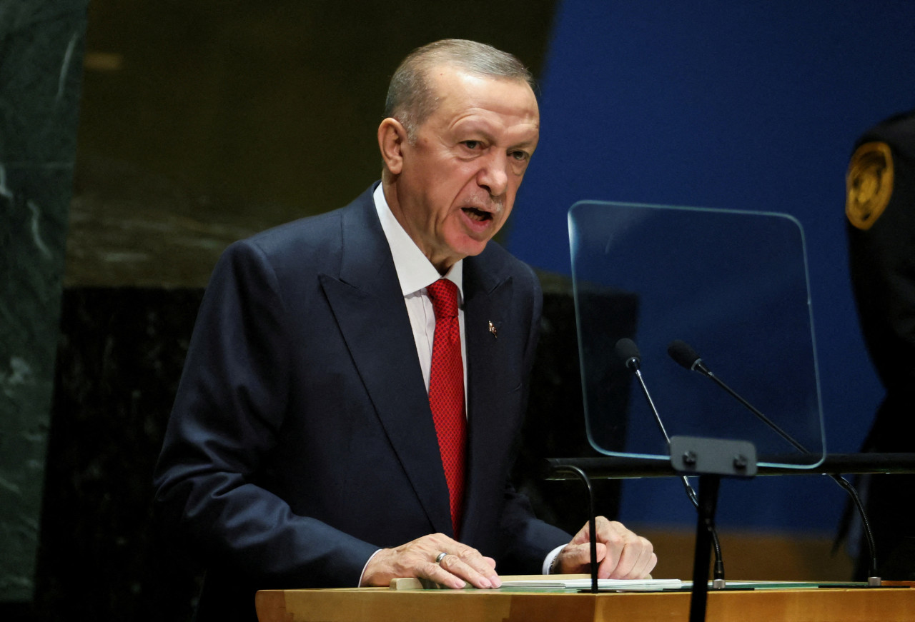 Erdogan, presidente de Turquía. Foto: Reuters.