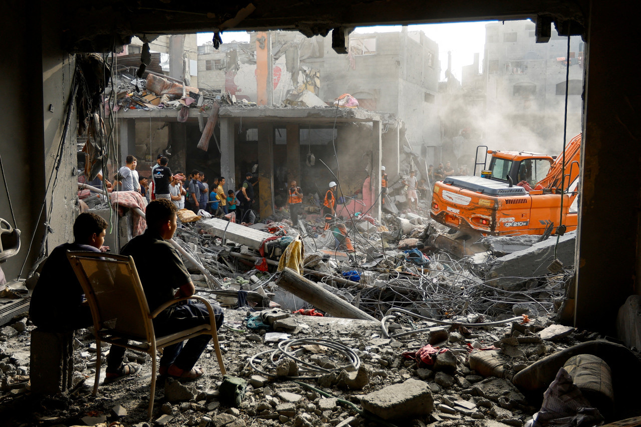 Bombardeos en Gaza. Foto: Reuters.