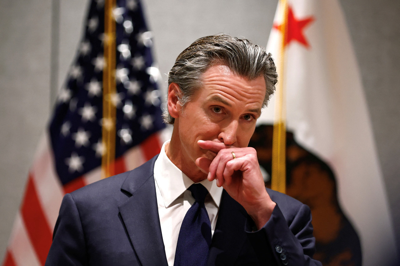 Gavin Newsom, gobernador de California. Foto: Reuters.