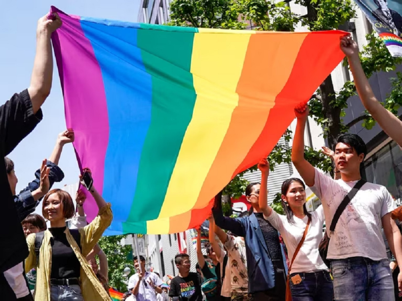 Marcha del orgullo en Japón. Foto: EFE