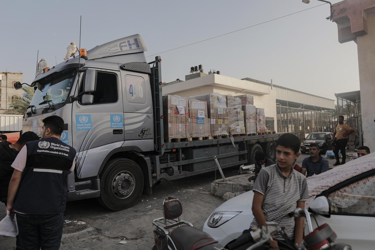 Ayuda humanitaria llega a Gaza. Foto: Reuters.