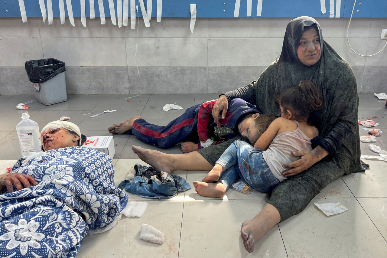 La cruda situación de los hospitales en la Franja de Gaza. Foto: Reuters.