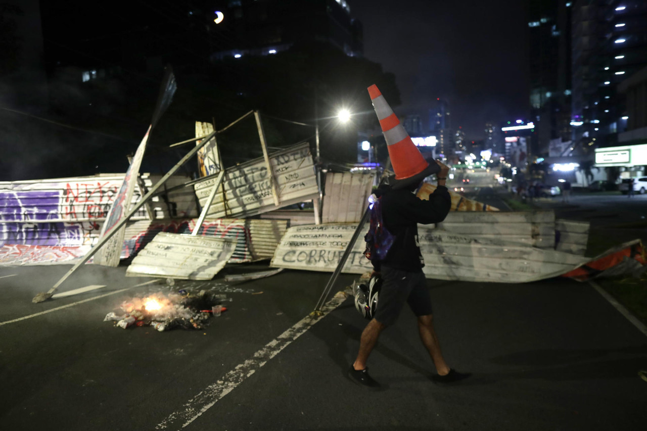 Protestas en Panamá. Foto: EFE.