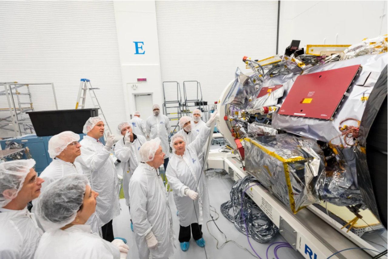 Construcción del Parker Solar Probe. Foto: NASA.