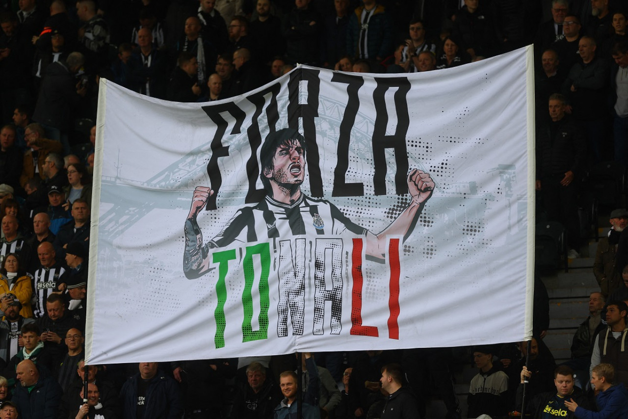 El apoyo de Newcastle a Sandro Tonali. Foto: Reuters.