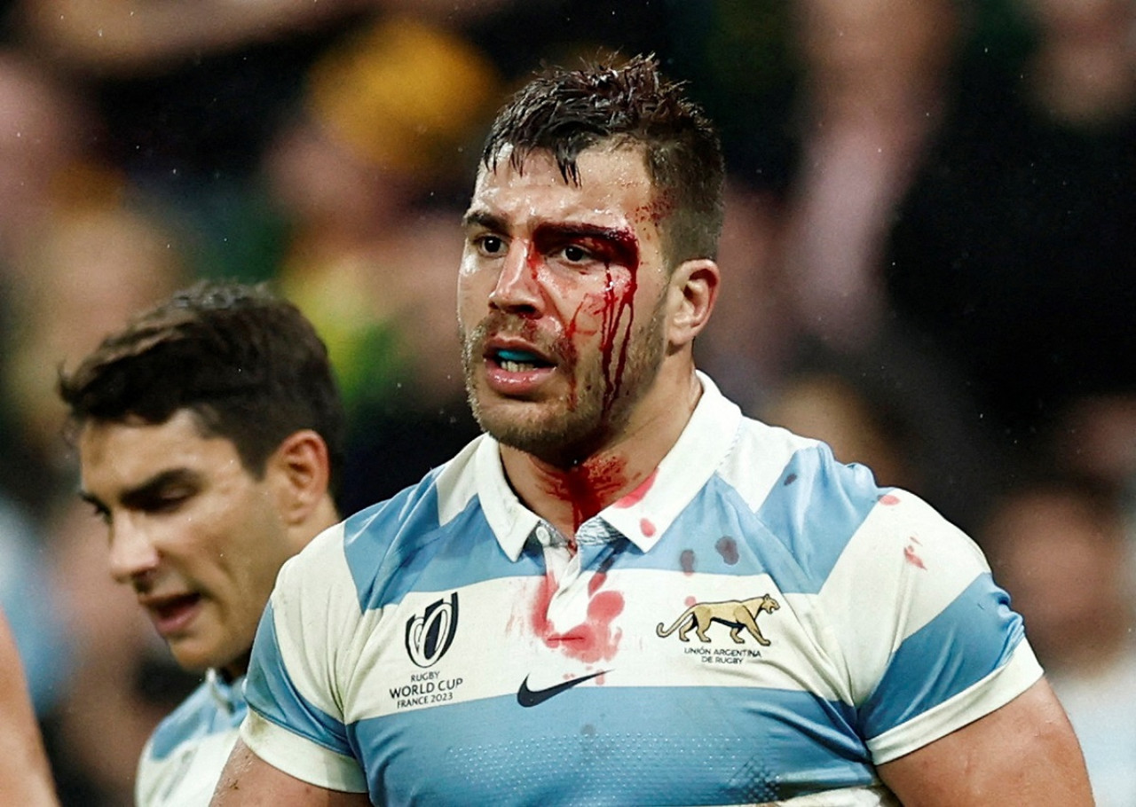 Facundo Isa, tercera línea de Los Pumas. Foto: Reuters.