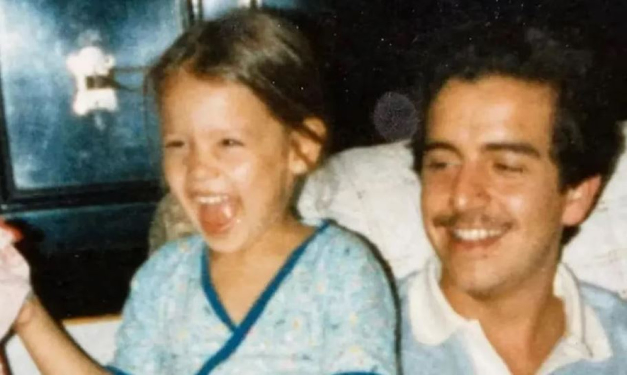 Carolina "Pampita" Ardohain junto a su padre. Foto: Instagram @pampitaoficial.