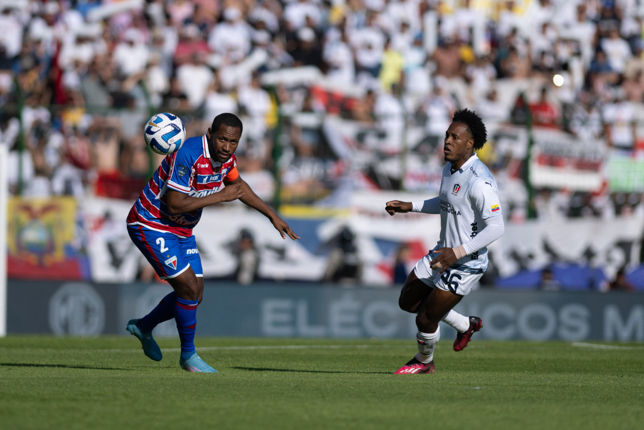 Fortaleza vs. Liga de Quito. Foto: X @sudamericana.