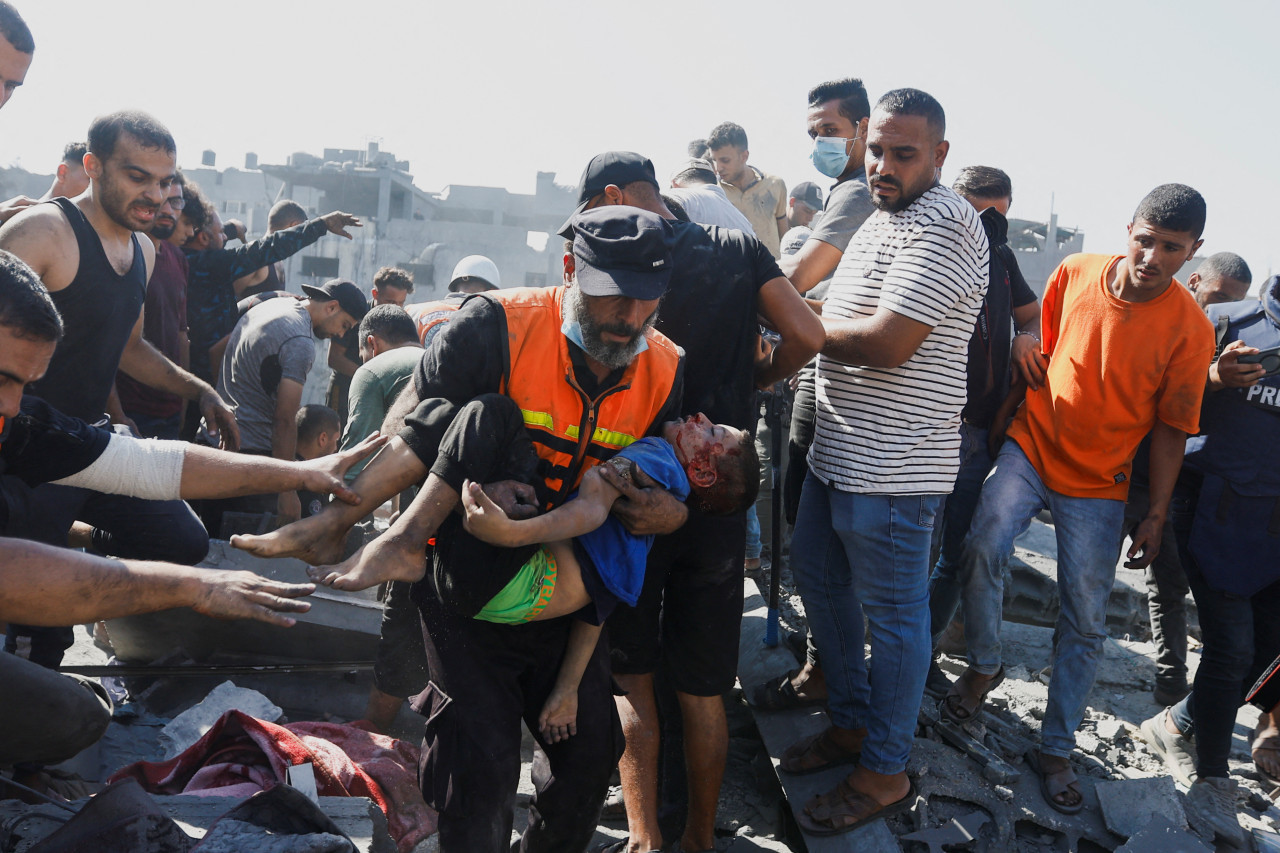 Bombardeos en Gaza. Foto: Reuters.