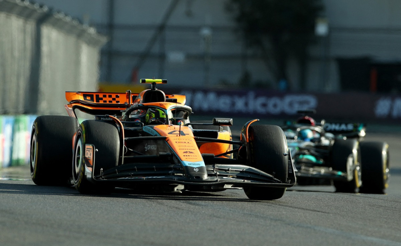 Lando Norris fue elegido como piloto del día del Gran Premio de México. Foto: Reuters.