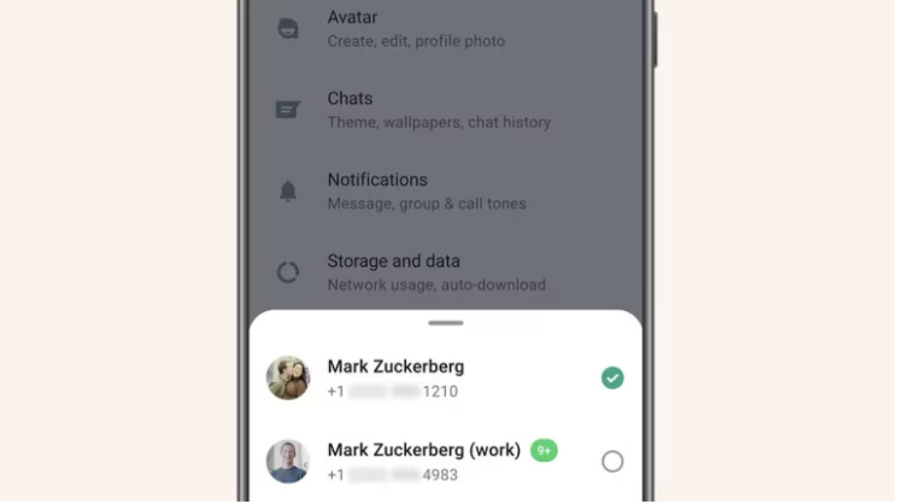 Ahora se podrá tener dos cuentas de WhatsApp en un mismo aparato móvil. Foto: MarkZuckerberg, Facebook.