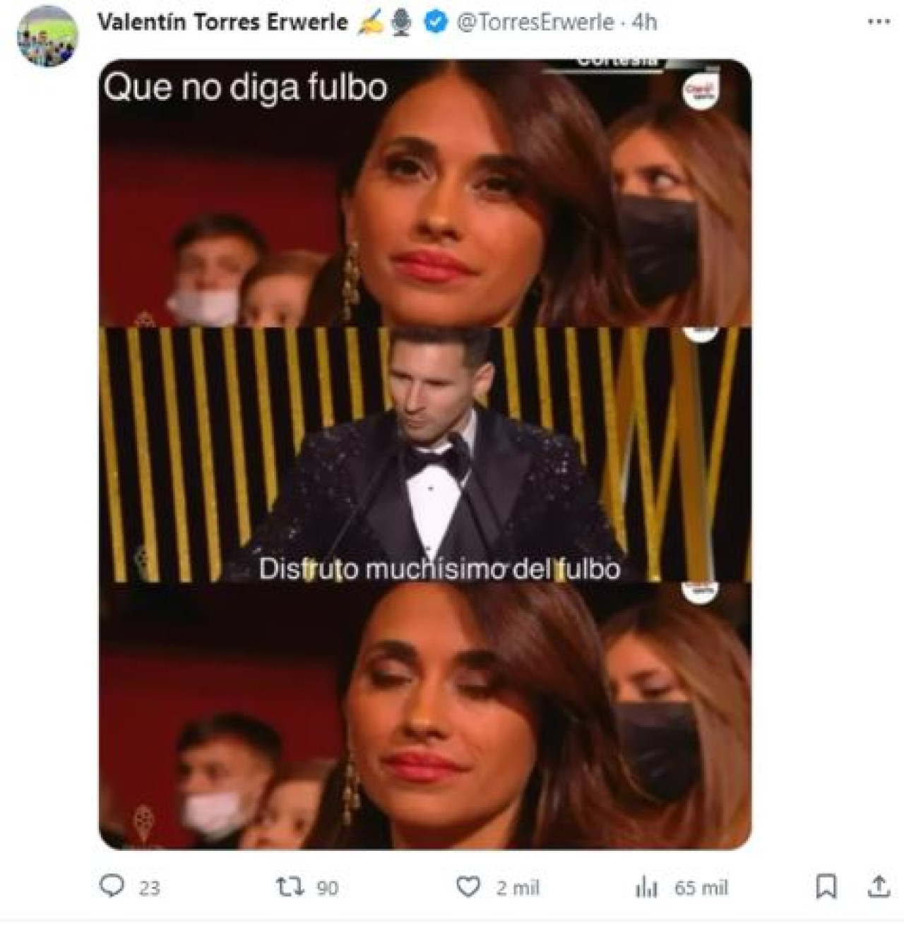 Memes Balón de Oro 2023. Foto: Twitter