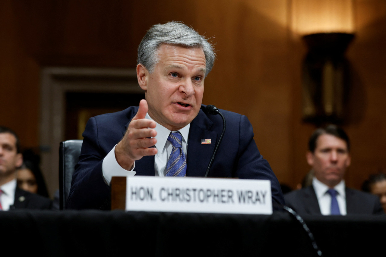 Christian Wray, director del FBI. Foto: Reuters.