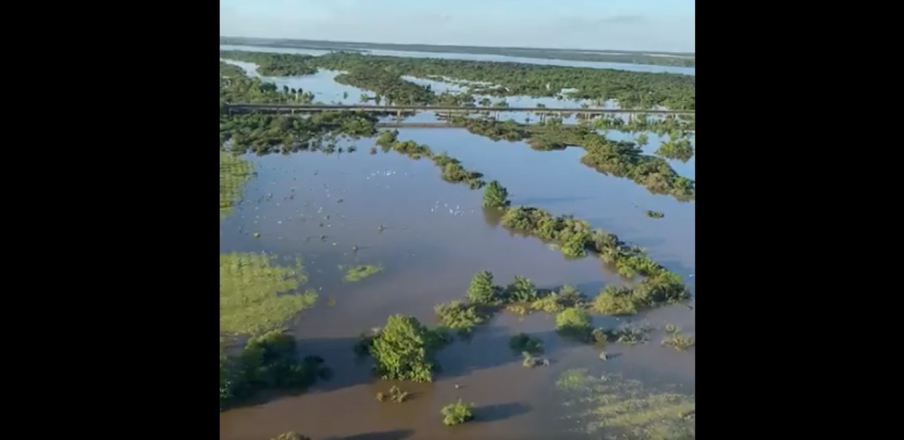 Imágenes del Río Uruguay. Foto: Captura video.