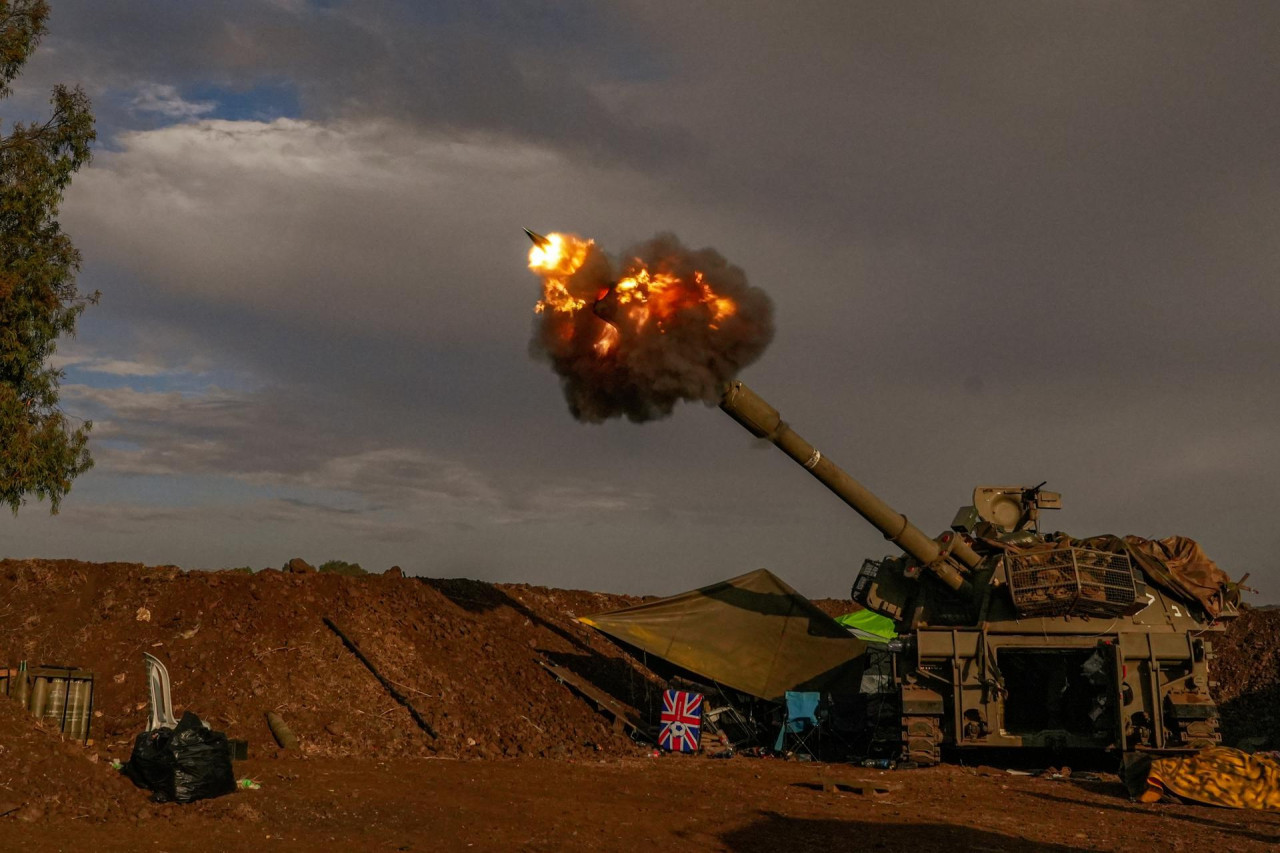 Bombardeos de Israel en la frontera con El Líbano. Foto: EFE.