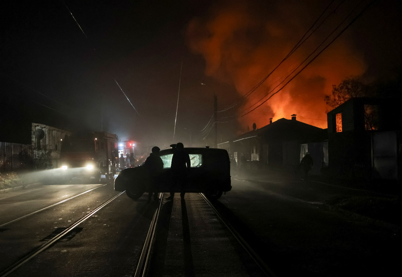 Explosiones en Ucrania tras ataque de drones por parte de Rusia. Foto: Reuters.