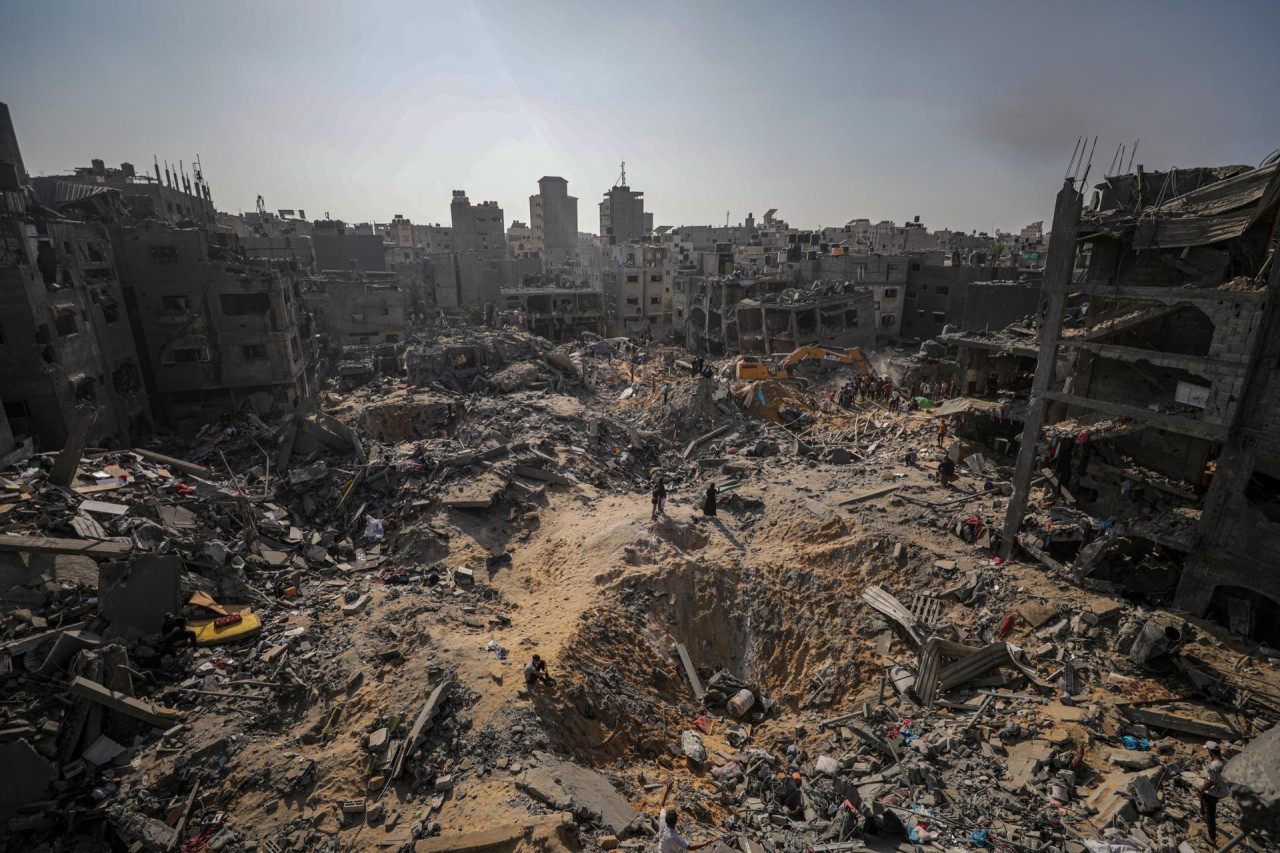 Ataque de Israel al campo de refugiados de Jabalia en Gaza. Foto: EFE.