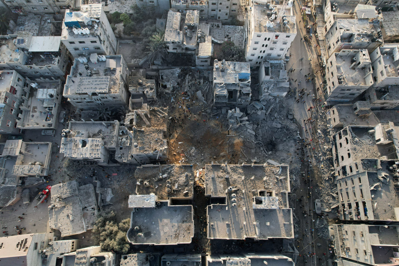 Los daños en Gaza tras los ataques israelíes. Foto: Reuters.