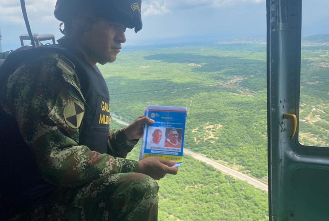 El ejército de Colombia busca al padre de Luis Díaz. Foto: EFE