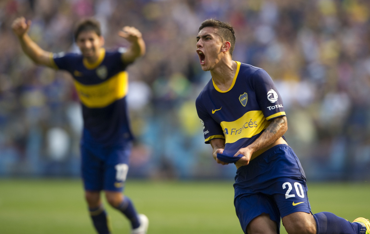 Leandro Paredes cuando jugaba en Boca. Foto: NA.