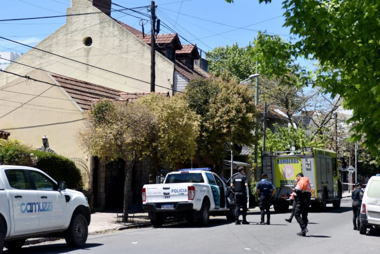 El lugar donde ocurrió el incendio en Mar del Plata. Foto: La Capital