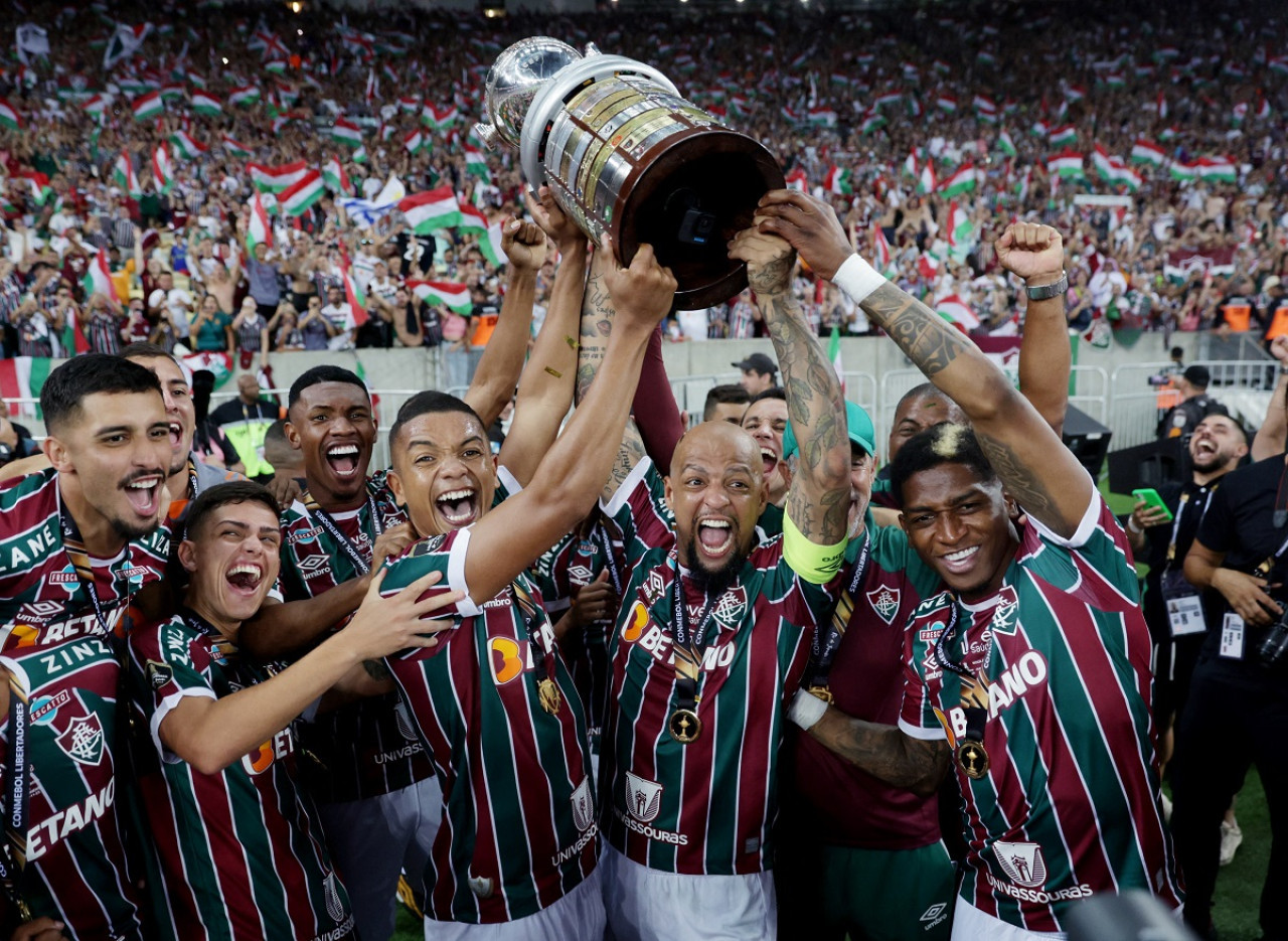 Fluminense campeón de la Copa Libertadores. Foto: Reuters.