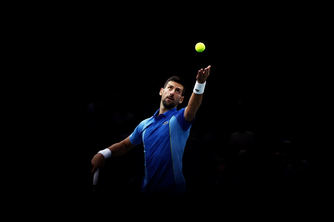 Novak Djokovic quedó a tres títulos de los 100 en toda su carrera. Foto: Reuters.
