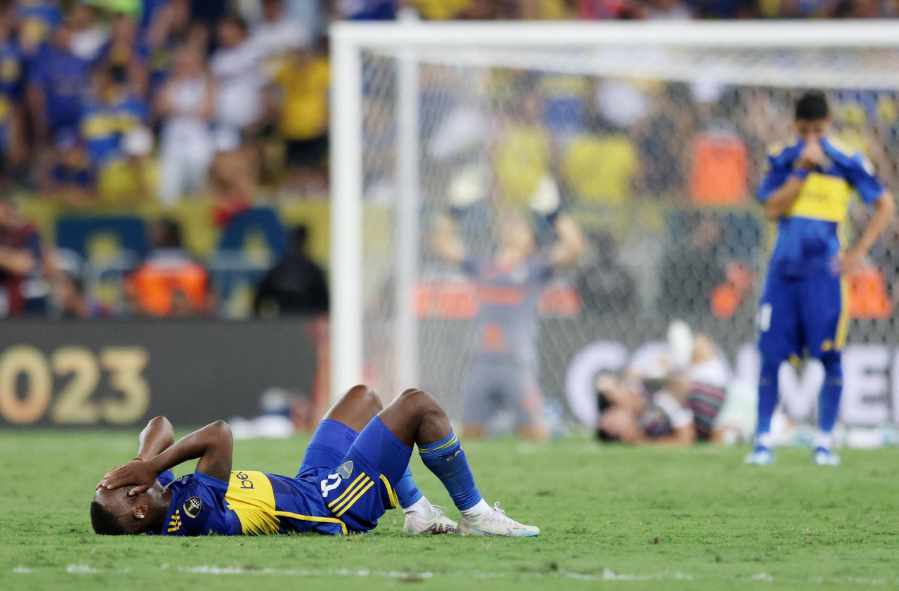 Dura derrta de Boca en la final de Copa Libertadores. Foto: NA.