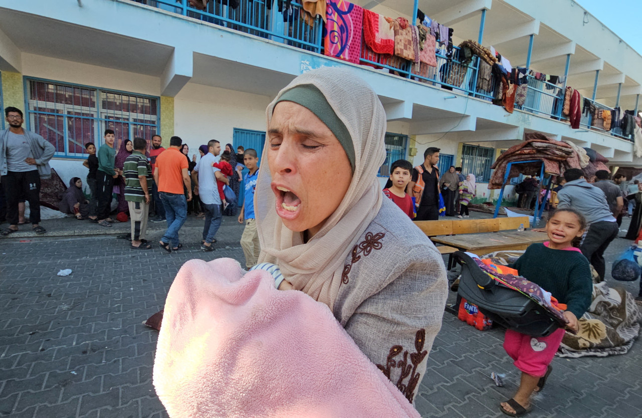 Ataque a campos de refugiados en Gaza. Foto: Reuters.