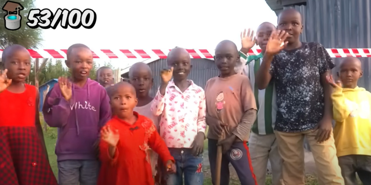 MrBeast en África. Foto: Captura de pantalla.