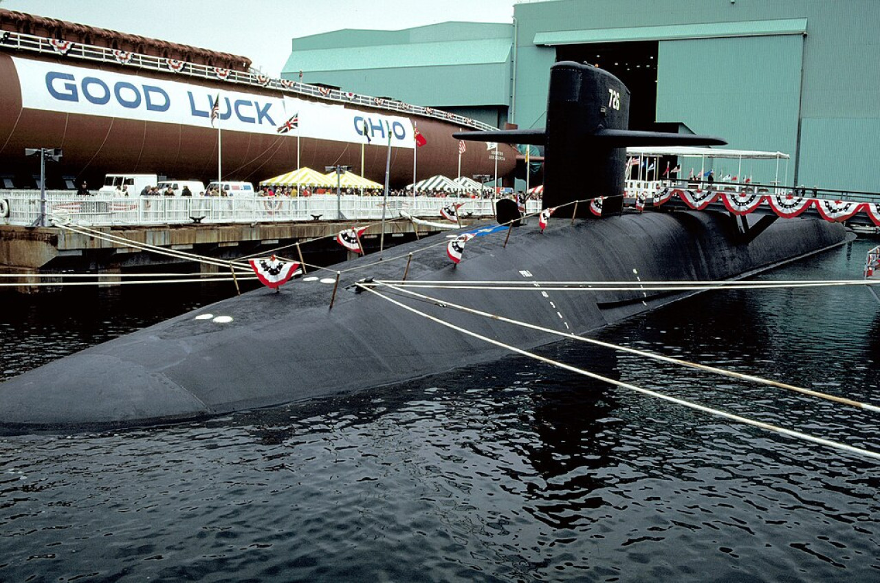 Submarino Ohio. Foto: Wikipedia.