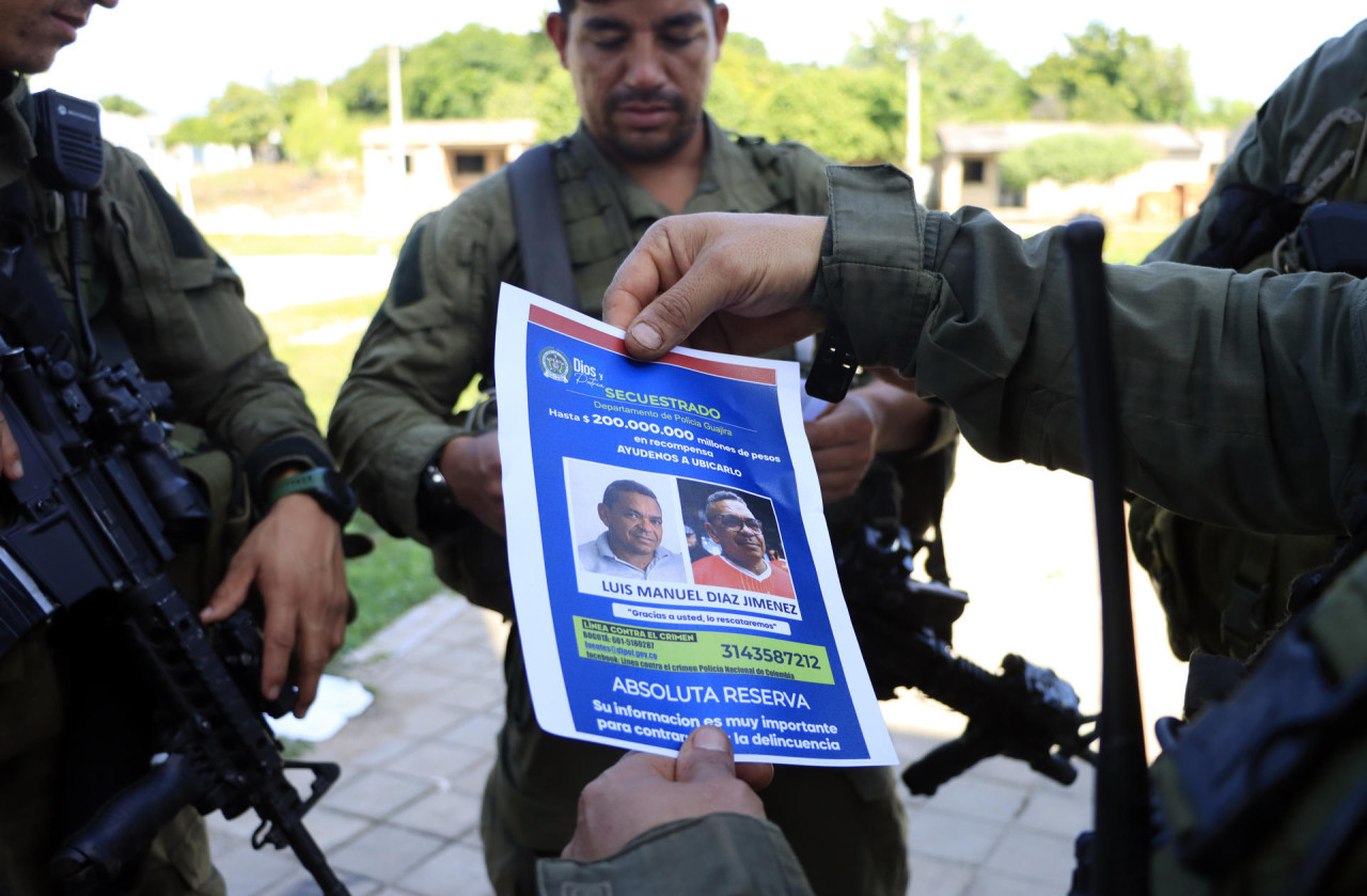 Pedido de liberación del padre de Luis Díaz. Foto: EFE