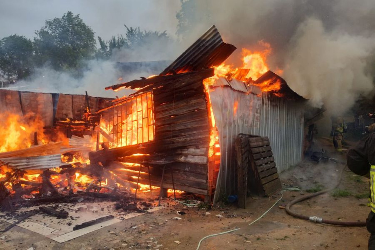 Incendio en Chile. Foto: Twitter.