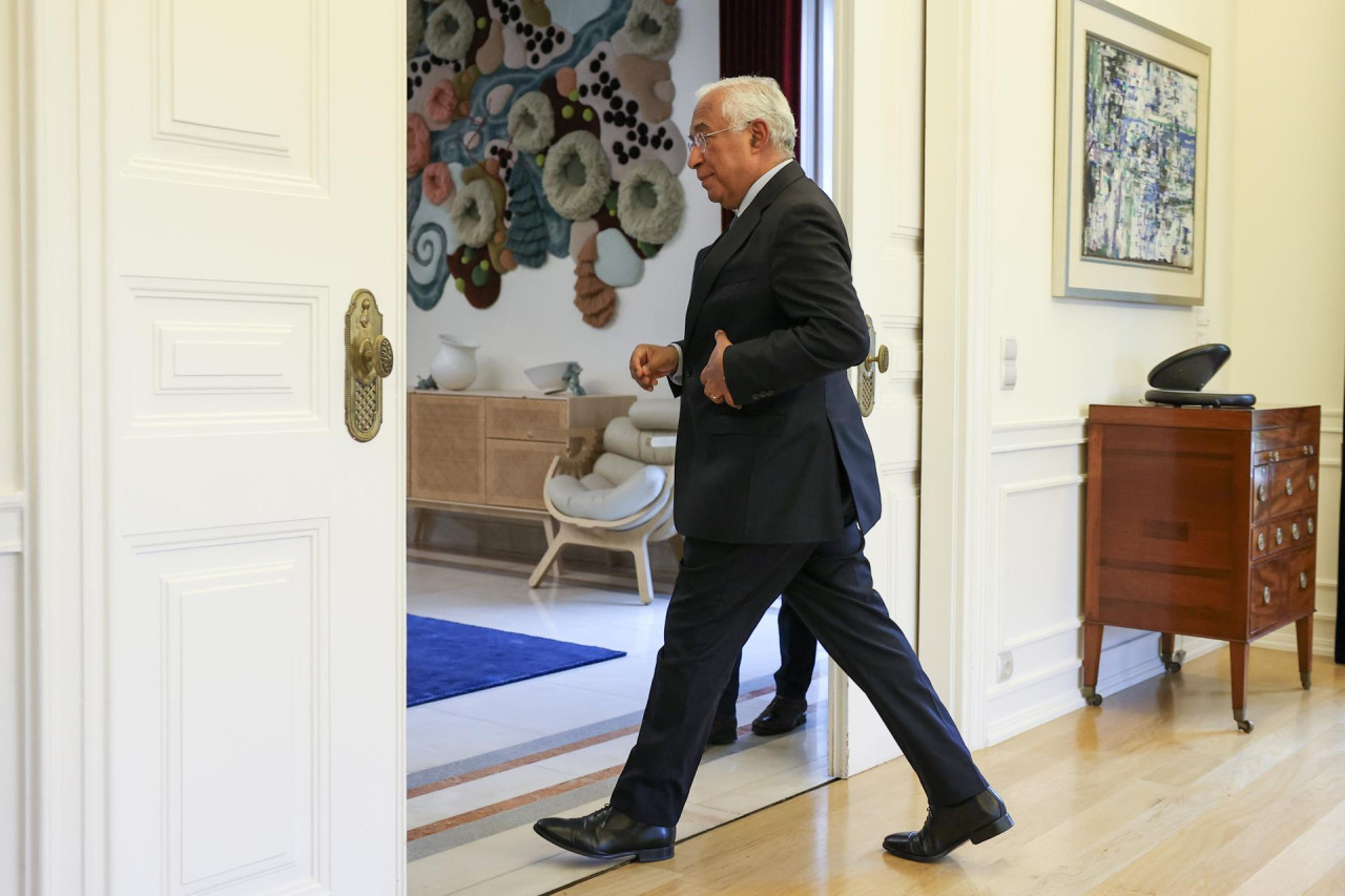 El primer ministro de Portugal, António Costa, tras anunciar su renuncia. Foto: EFE.