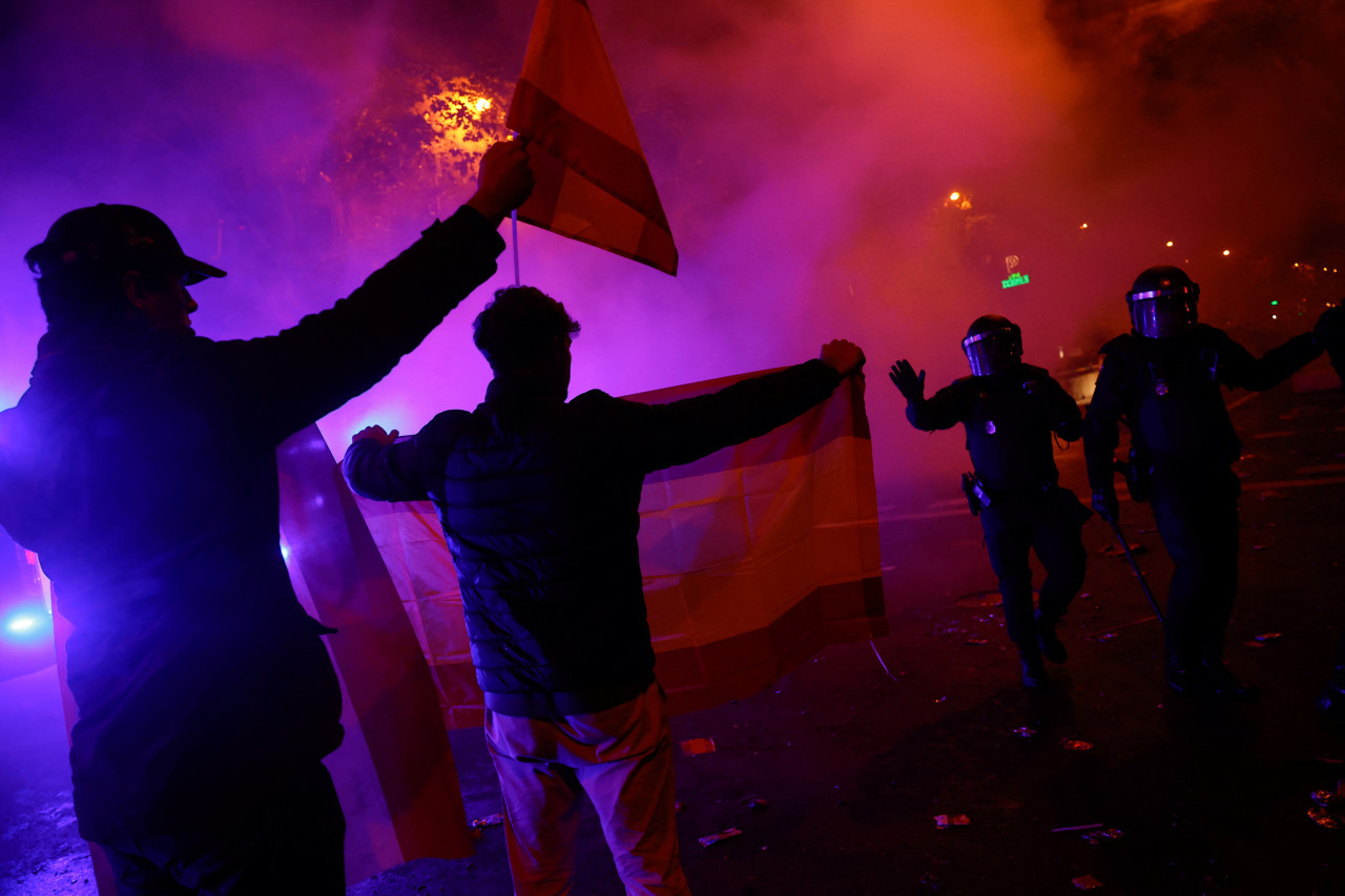 Manifestación en España contra la amnistía. Foto: Reuters.