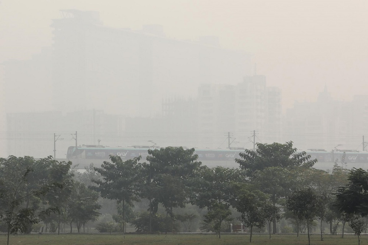 Polución en Nueva Delhi. Foto: EFE.