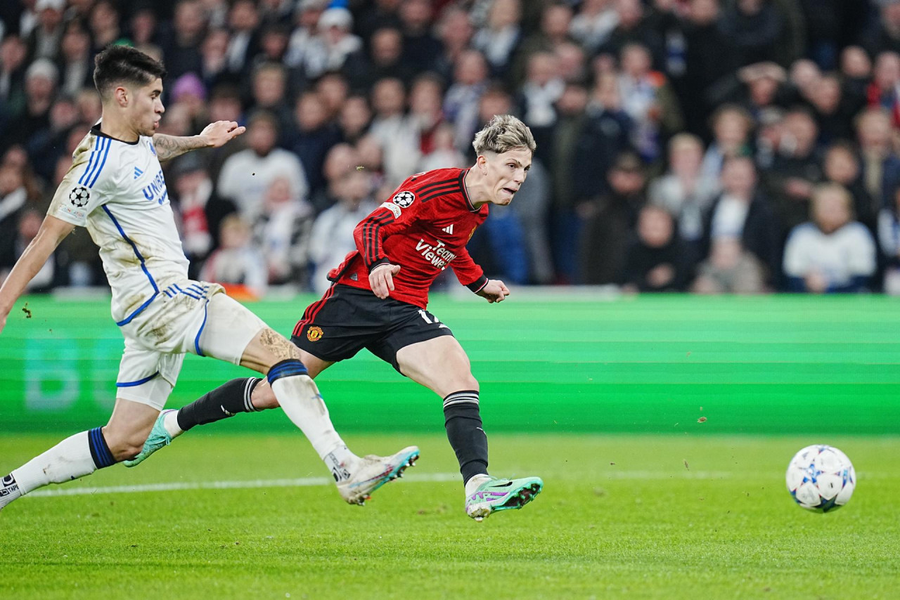 Alejandro Garnacho, Manchester United, Champions League. Foto: EFE