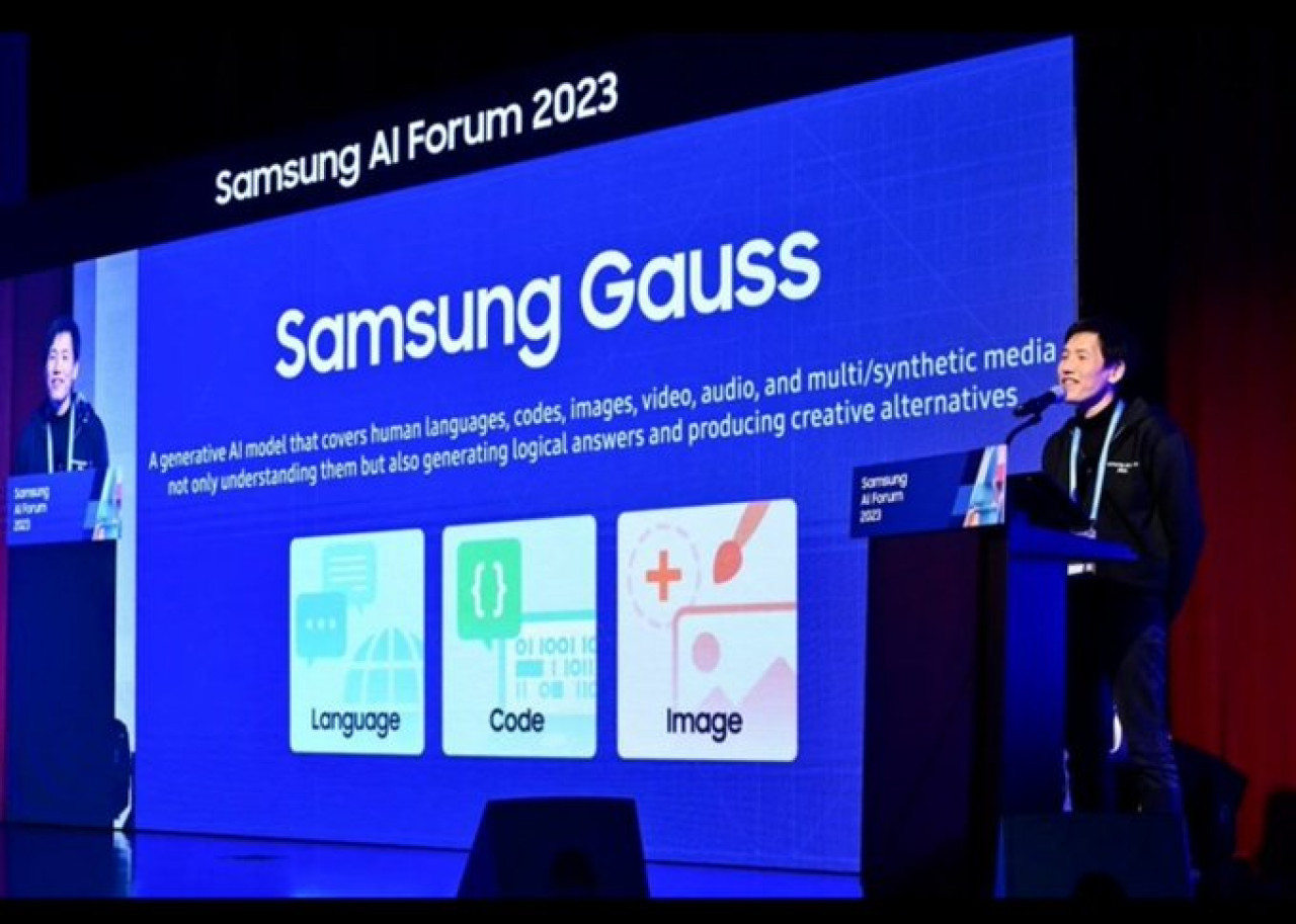 Lanzamiento de Samsung Gauss. Foto: Twitter.