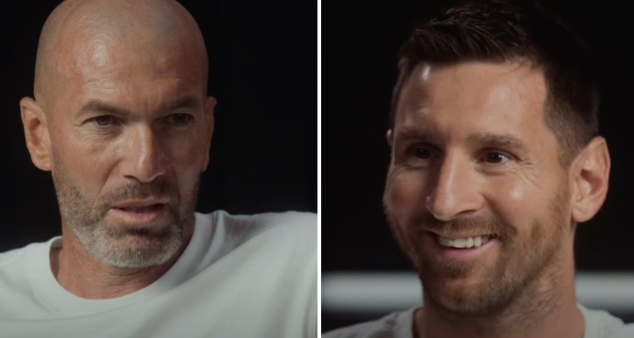 Lionel Messi y Zidane. Foto: captura video