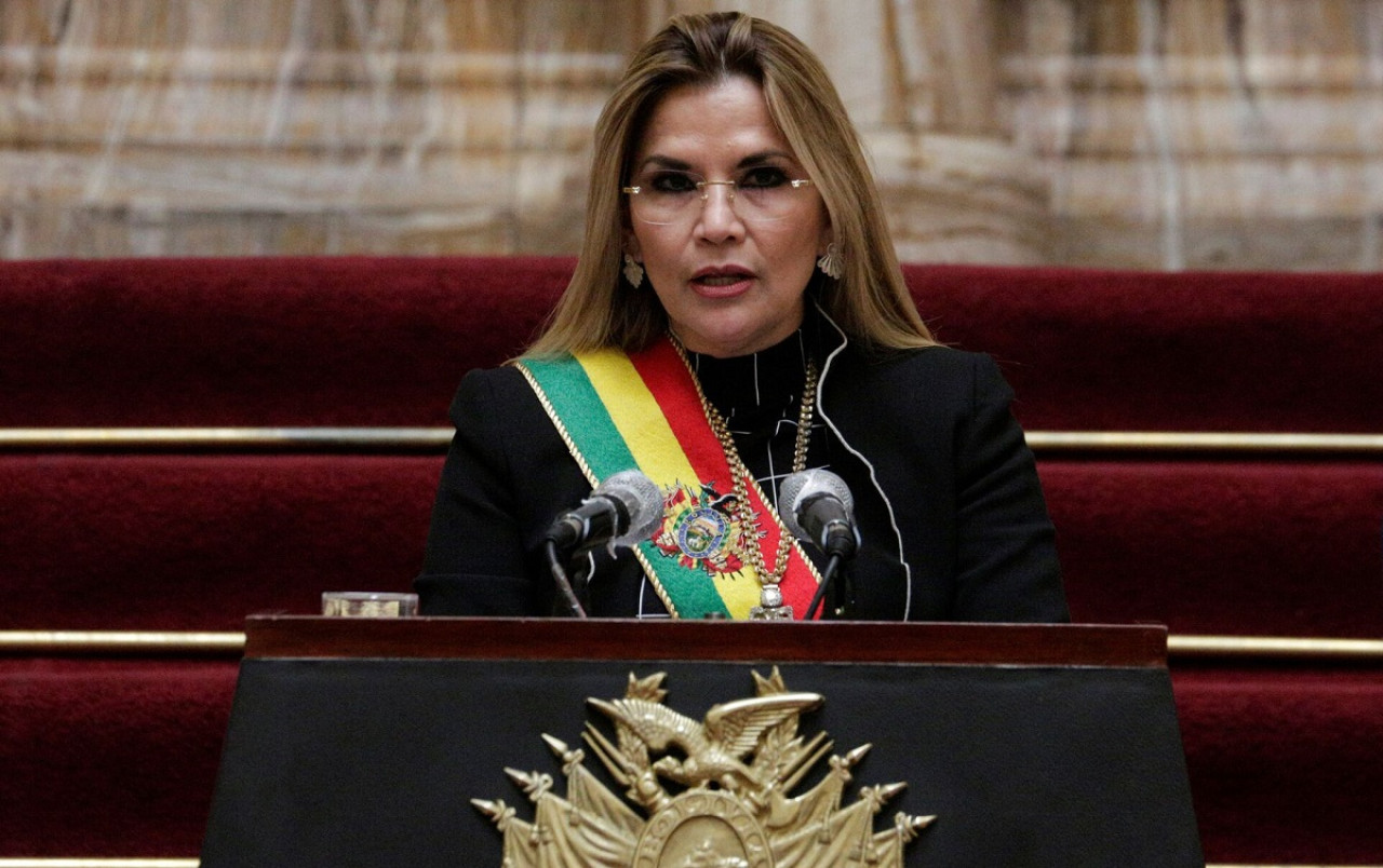 Jeanine Áñez, la expresidenta interina de Bolivia. Foto: Reuters.