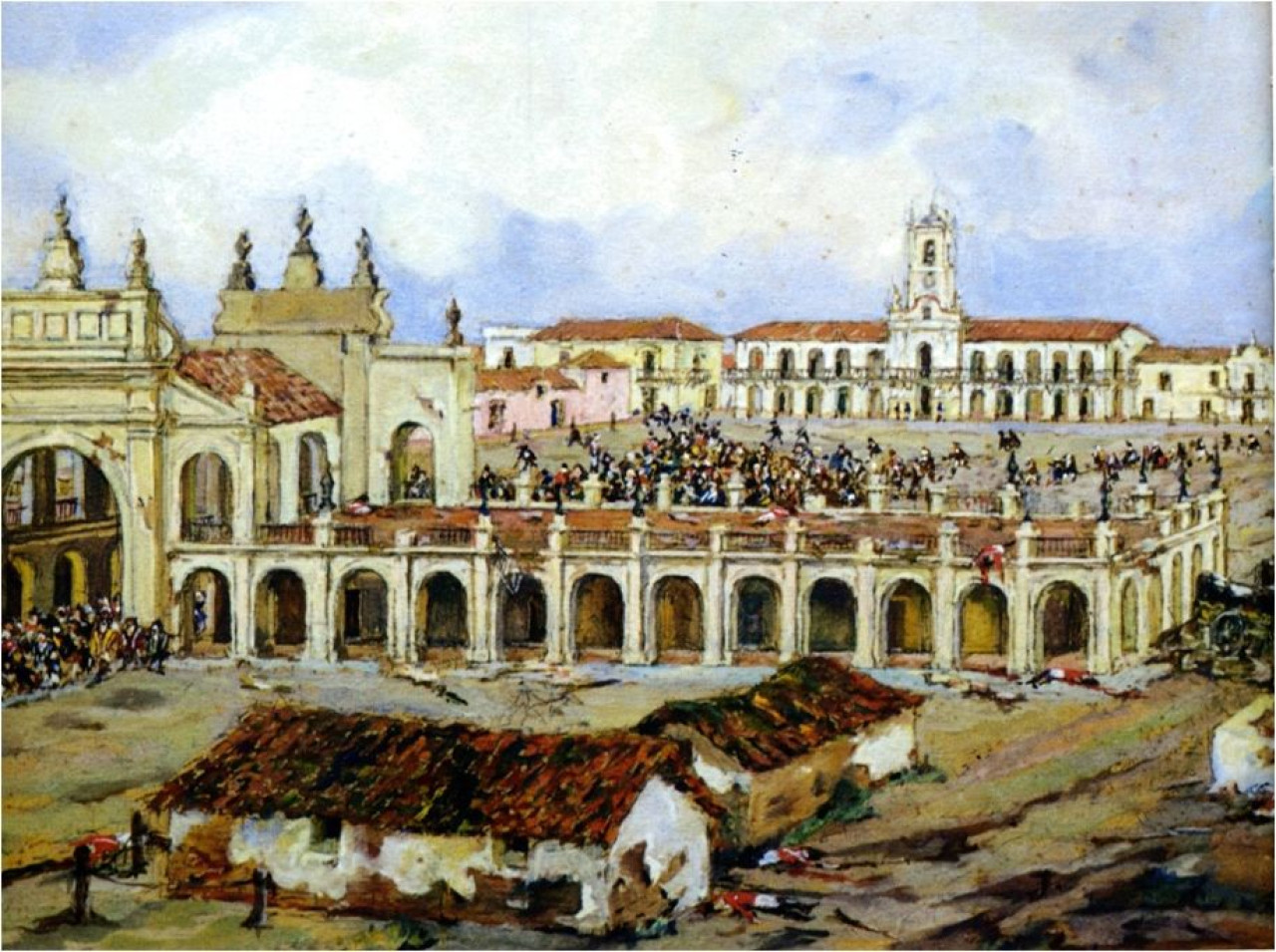 Plaza Victoria a comienzos del siglo XIX