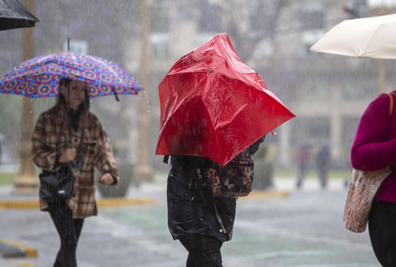 Lluvias eléctricas en Buenos Aires. Foto: NA