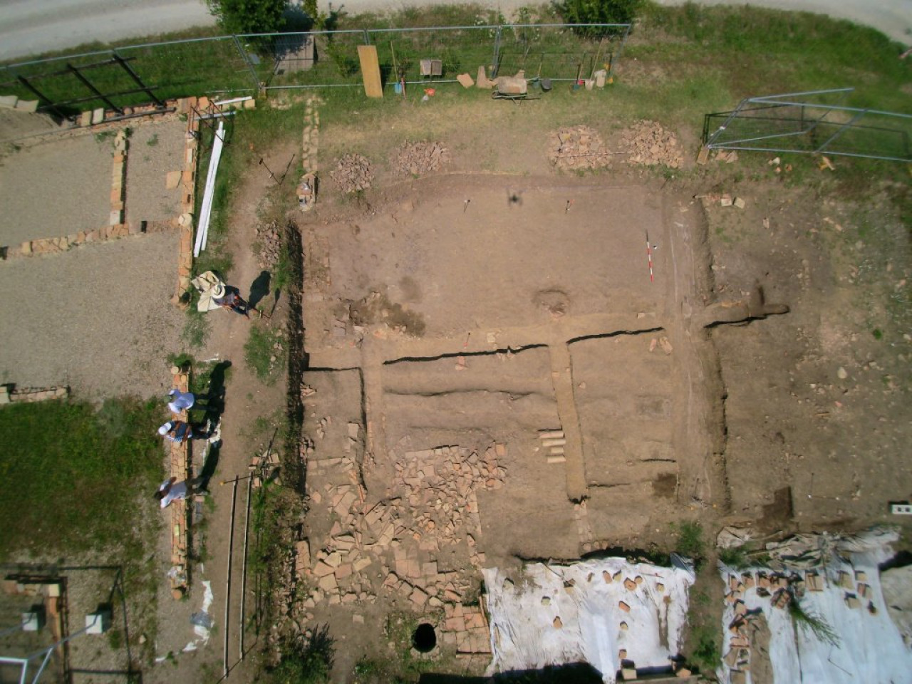 El yacimiento de la vieja ciudad romana de Claterna. Foto: Twitter