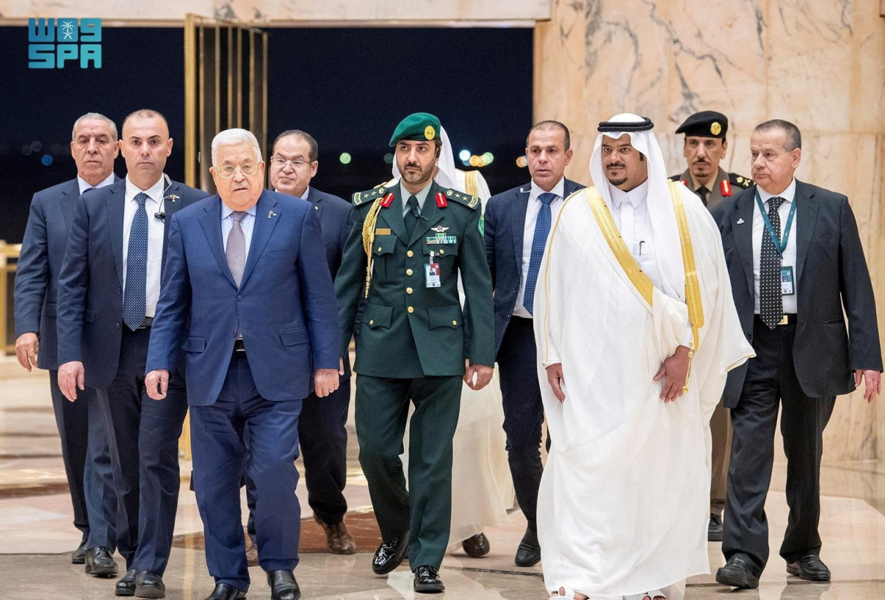 Abás en la cumbre en Arabia Saudí. Foto: Reuters.