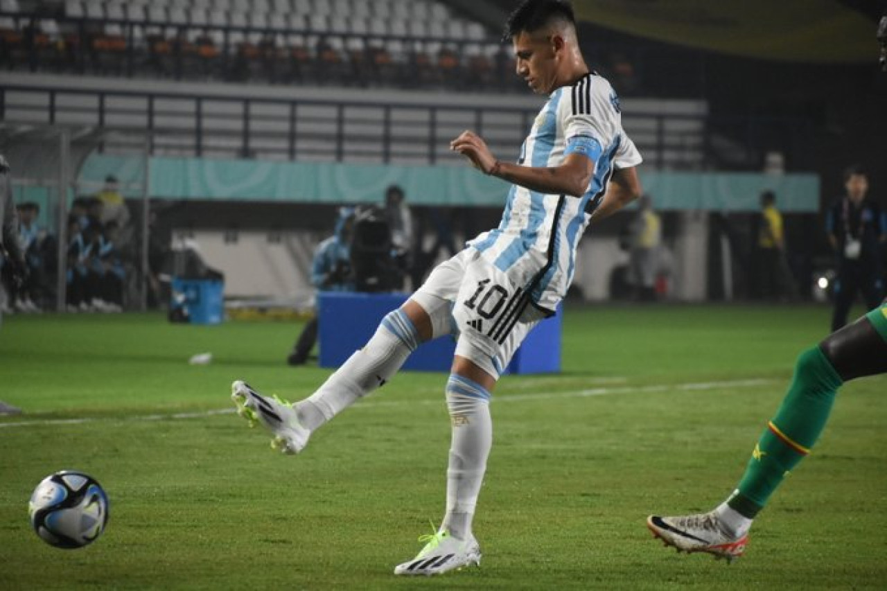 La Selección Argentina Sub-17 cayó ante Senegal. Foto: Twitter.
