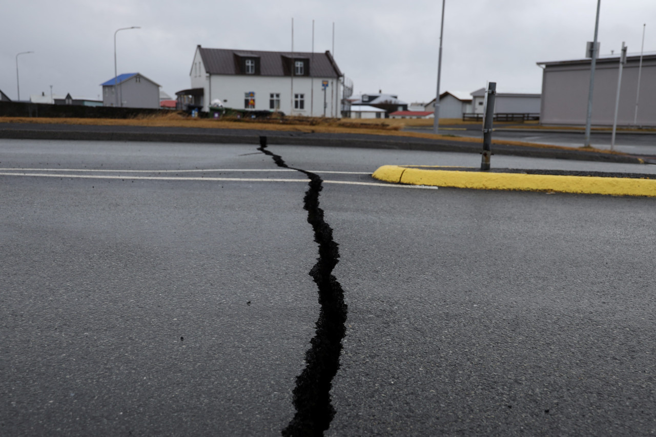 Las consecuencias de los terremotos en Islandia. Foto: Reuters